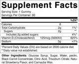 Vitamin D3 Gummies - 5000 IU - 60 Vegan Gummies - Great Taste - Healthy Bones, Teeth, Mood, Joint & Immune System Function