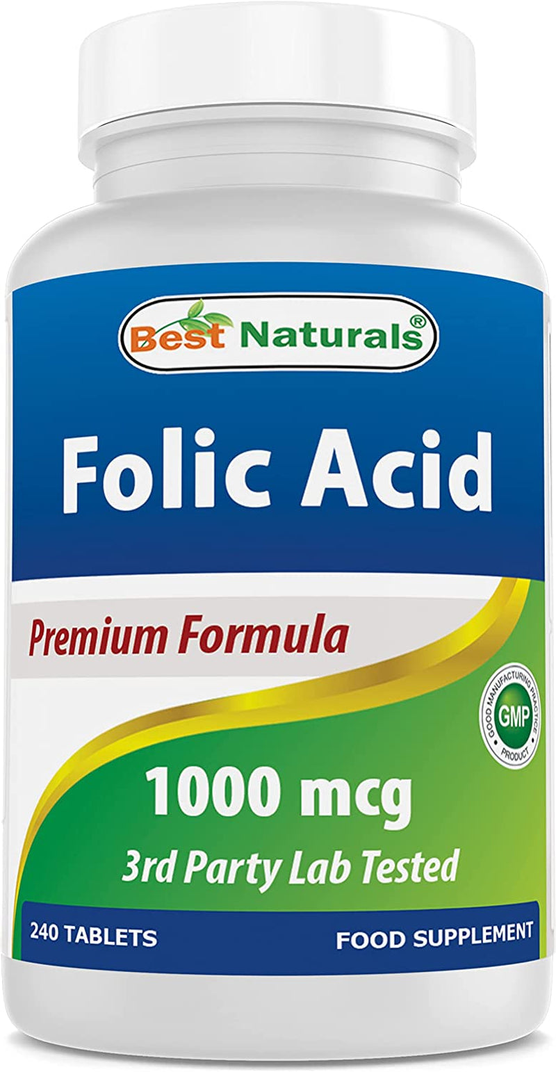 Folic Acid 1000 Mcg 240 Tablets