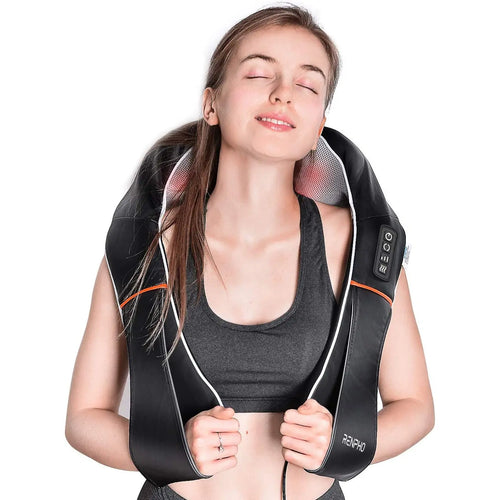 Electric Neck and Back Massager with Heat, 3D Kneading Massage Pillow for Pain Relief on Shoulder Leg Calf Foot Full Body Muscles pattanaustralia