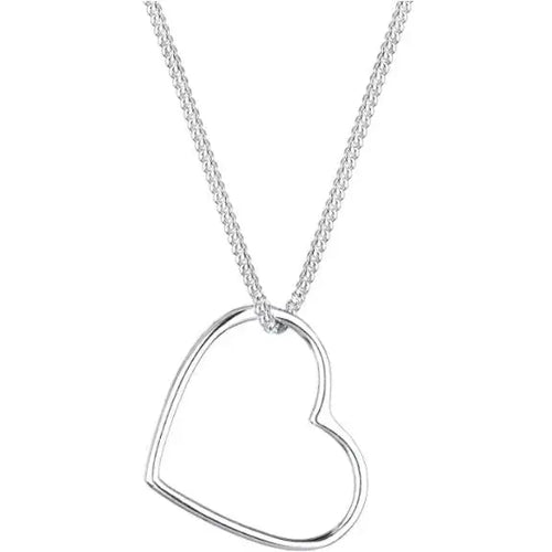 Women's 925 Sterling Silver Heart Pendant Love Filigree Necklace pattanaustralia