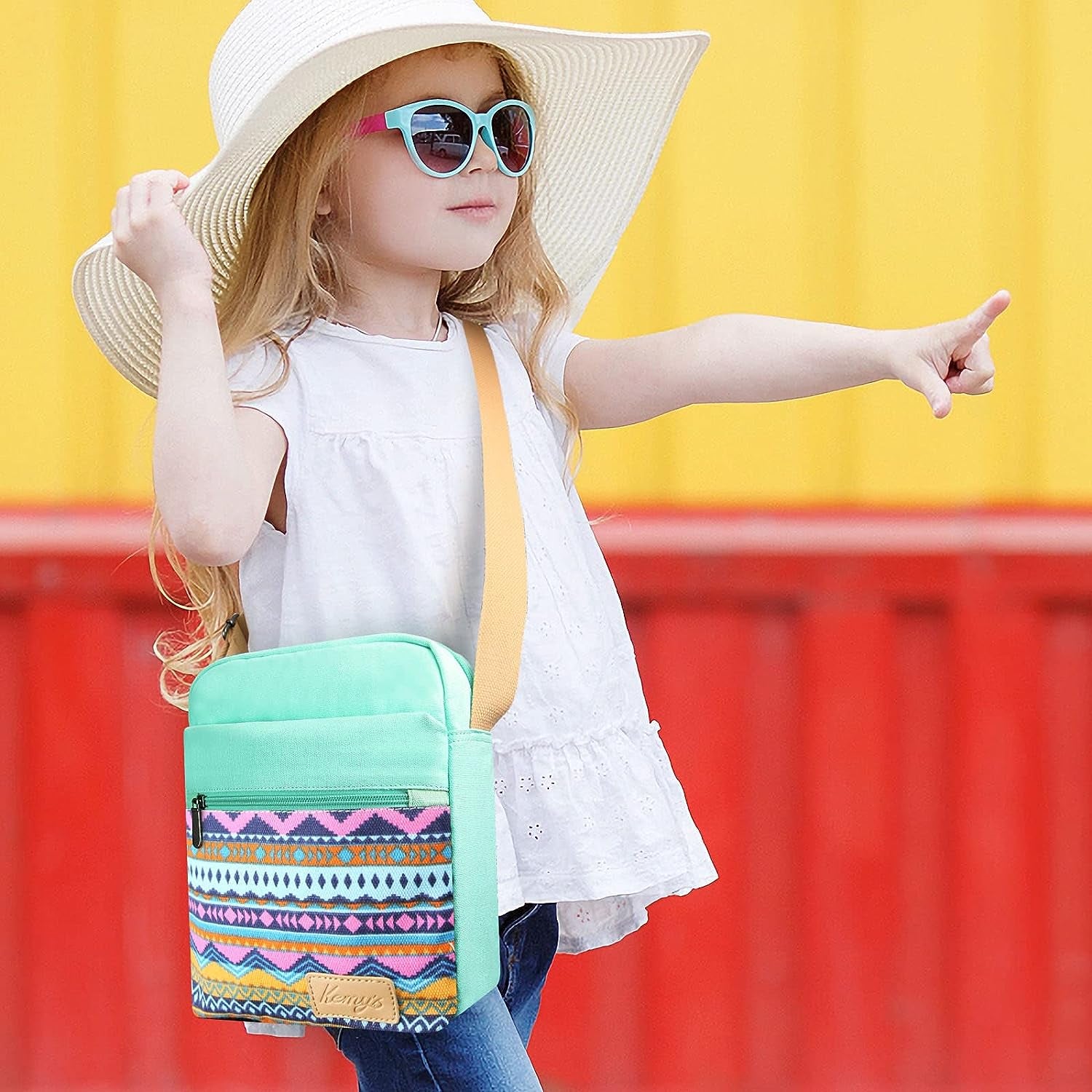 Small Crossbody Purse Printed Messenger Bag Travel Shoulder Bag for Girls and Women