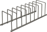 Alloy Steel Euro Kitchen Organizer for Plates, Cutting Boards, Bakeware Cooling Racks, Pots & Pans, Serving Trays, Reusable Containers, and Lids, Industrial Gray