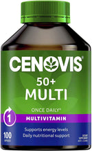 Load image into Gallery viewer, 50+ Multivitamin for Energy - Comprehensive Formula Containing 27 Ingredients - Multi Vitamin 100 Capsules
