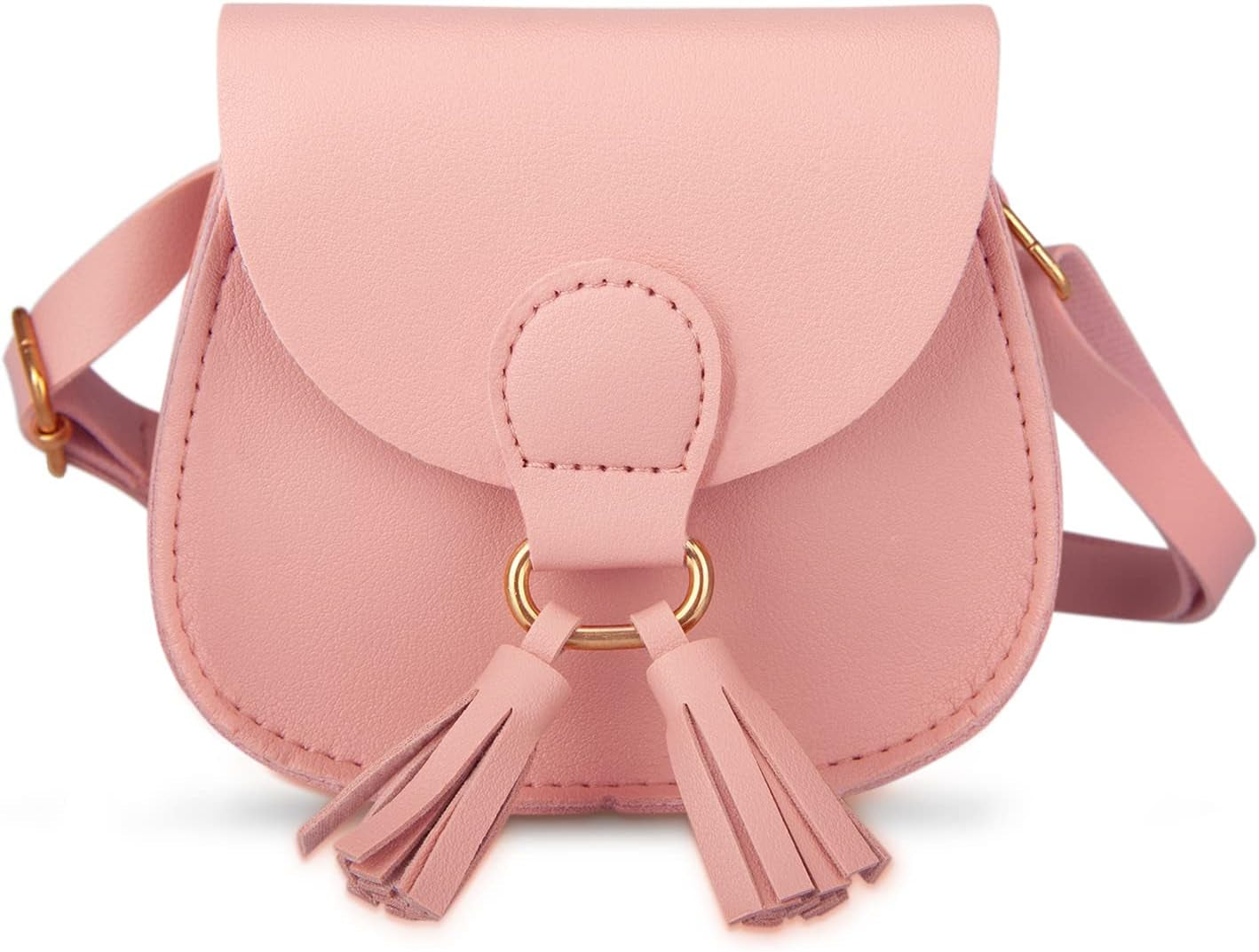 Little Girls Purse for Toddler Kids Girls Leather Crossbody Bag with Tassel