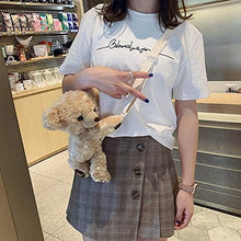 Load image into Gallery viewer, 3D Cute Plush Animal Shoulder Bag Women Girls Teddy Bear Cross Body Bag
