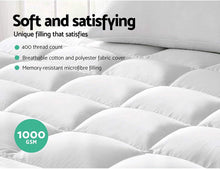 Load image into Gallery viewer, Queen Prime Pillowtop Mattress Topper Underlay Pad Mat Cover Q

