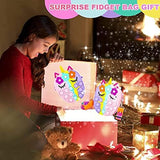 Pop Purse Unicorn for Girls, Pop on Its Fidget Purse Shoulder Bag Best Gift, Push Bubble Popit Handbag Crossbody Bag, School Supplies Figit Popper Relieve Stress, Pastel
