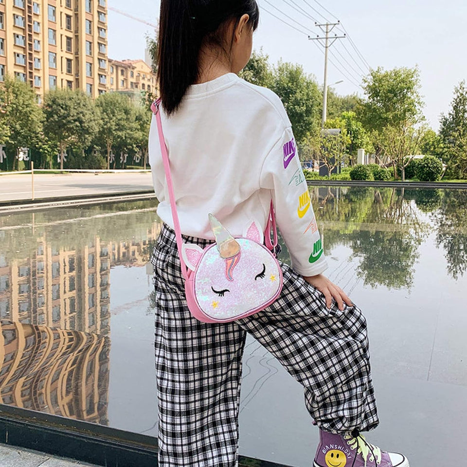 Little Girls Cute Unicorn Crossbody Purse