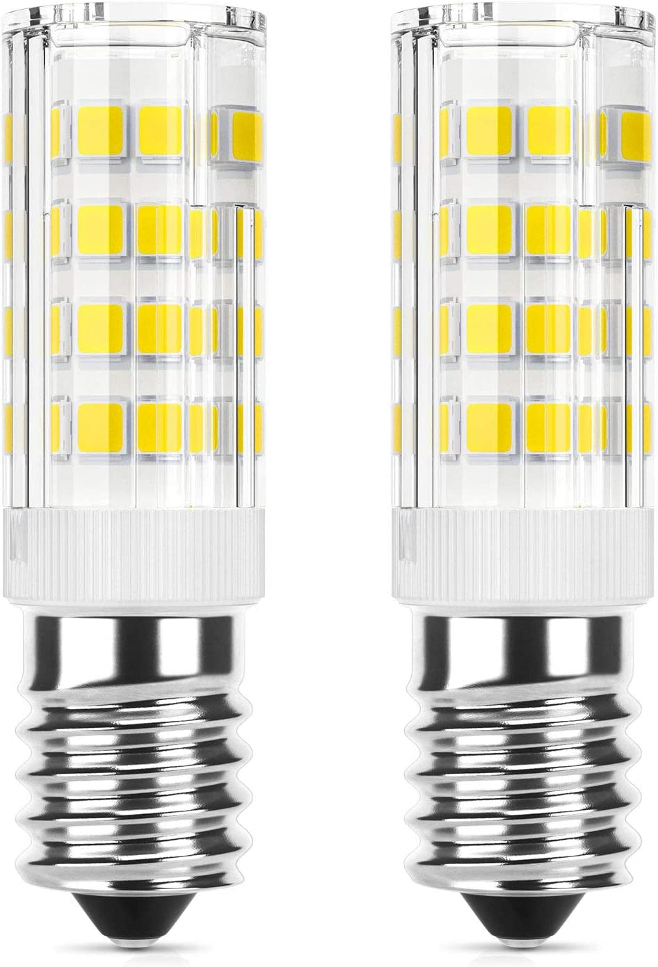 E14 LED Light Bulb 4W (40W Halogen Equivalent), Daylight White 6000K 400LM, 220V, Non-Dimmable, Small Edison Screw Bulb for Fridge/Cooker Hood, 2-Pack