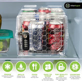 Dual Combination & Keyed Lockbox - Lockable Box for Everyday Use - Multi-Purpose Lock for Home & Office Safety - Made of Industrial-Grade Plastic - One Size (Clear)