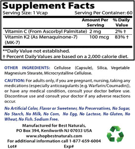MK-7 100 Mcg 60 Vcaps
