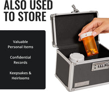 Load image into Gallery viewer, Medicine Lock Box W/Combination Lock - 5 X 7 X 5&quot; Cabinet Safe, Black

