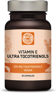 Ultra Tocotrienol 200Mg Vitamin E Vegan – All 4 Tocotrienols - Alpha Tocotrienol + Beta Tocotrienol + Gamma Tocotrienol + Delta Tocotrienol – No Tocopherols - Unique Tocotrienol Complex (30)