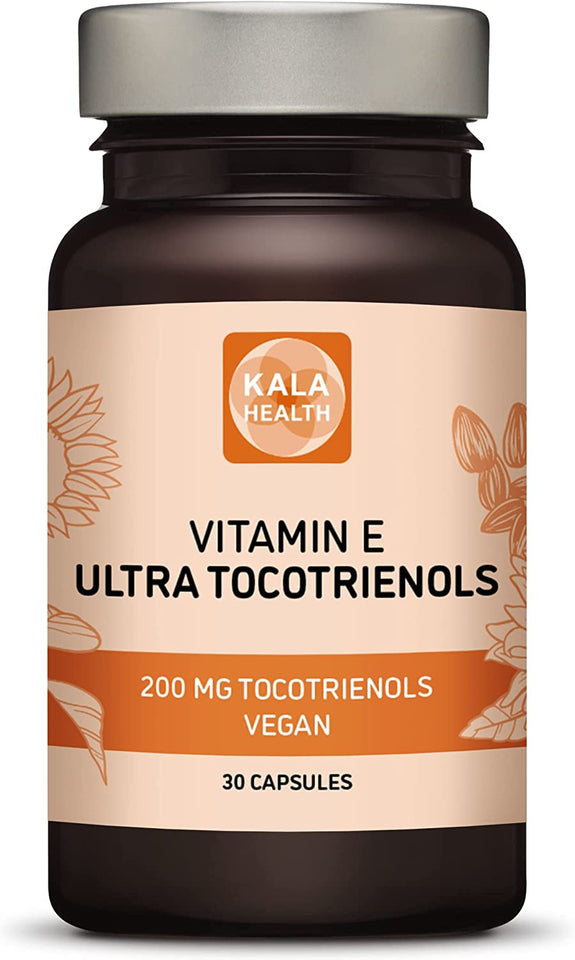 Ultra Tocotrienol 200Mg Vitamin E Vegan – All 4 Tocotrienols - Alpha Tocotrienol + Beta Tocotrienol + Gamma Tocotrienol + Delta Tocotrienol – No Tocopherols - Unique Tocotrienol Complex (30)