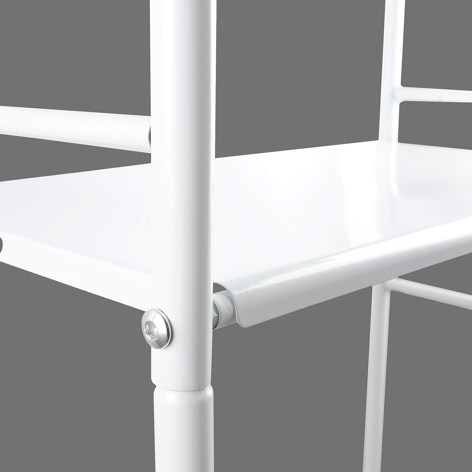 Toilet Storage Rack, 3-Tier over Toilet Storage Rack Shelf Organizer Spacesaver with Paper Holder Towel Hook for Bathroom(White)