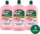 Foaming Liquid Hand Wash Soap 3L (3 X 1L Packs), Japanese Cherry Blossom Refill and Save, No Parabens Phthalates and Alcohol, Recyclable Bottle