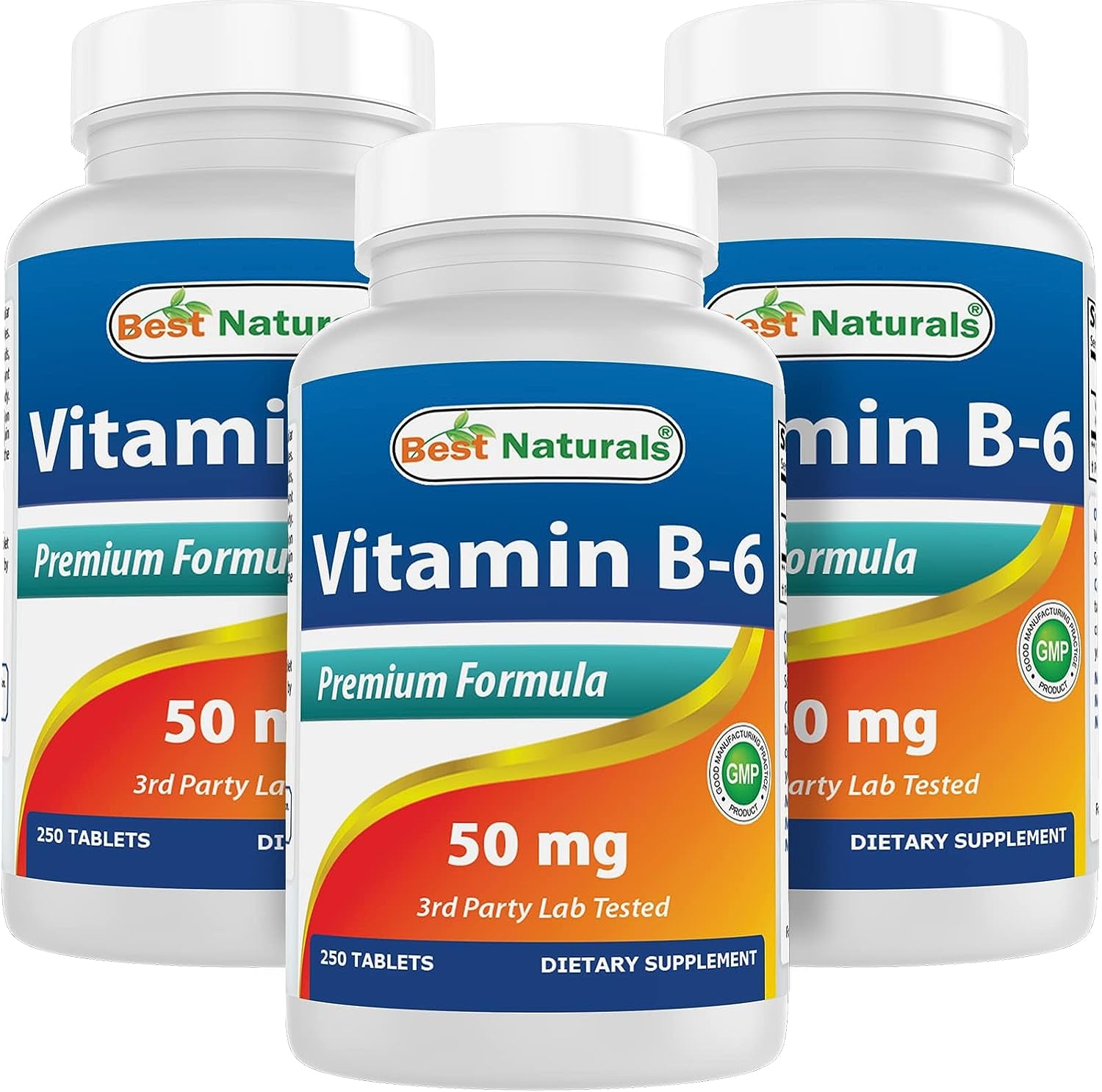 Vitamin B6 50 Mg 250 Tablets (250 Count (Pack of 3))