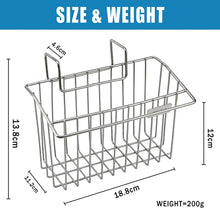 Load image into Gallery viewer, Sink Caddy with Self-Adhesive Sponge and Soap Holder, Kitchen Sink Rack, Stainless Steel Hanging In-Sink Caddy, Kitchen Sink Storage Organizer Basket and Sink Draining Towel Rack
