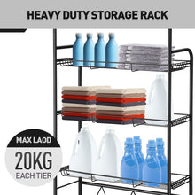 Load image into Gallery viewer, over Toilet Washing Machine Shelf Steel Freestanding Bathroom Rack Laundry Shelf 3 Tier Storage Organizer
