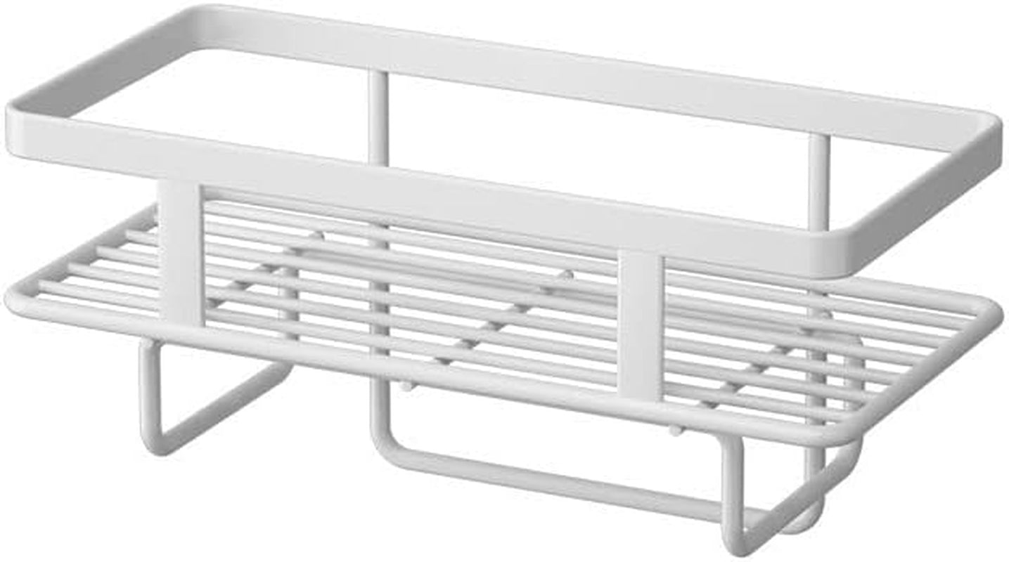 Over the Toilet Storage,1-Tier Bathroom Organizer Shelves, Multifunctional Toilet Rack,No Drilling Space Saver with Wall Mounting Design (White, 1 Tier)