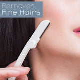 Dermaplaning Tool (9 Count) - Practical Eyebrow, Face and Peach Fuzz Hair Removal Razors for Women (9 Count) – Helps Exfoliate and Smooth the Skin - Easy to Use Dermaplane Blades for a Flawless Look