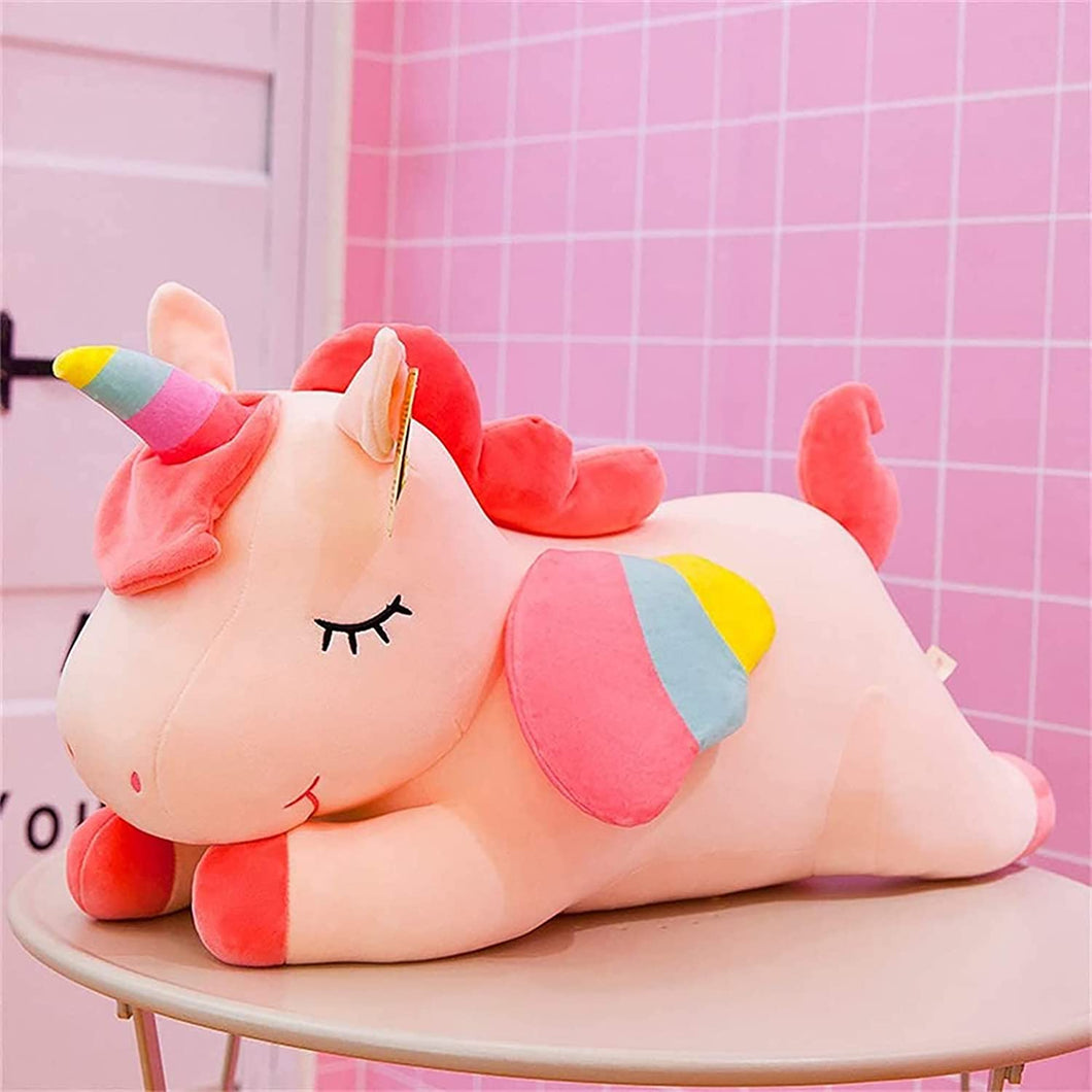 Pink Unicorn Stuffed Animal Plush Toy,40Cm Cute Soft Unicorn Plushies Toy Pillow Doll,Kids Baby Girl Birthday Party Gift.