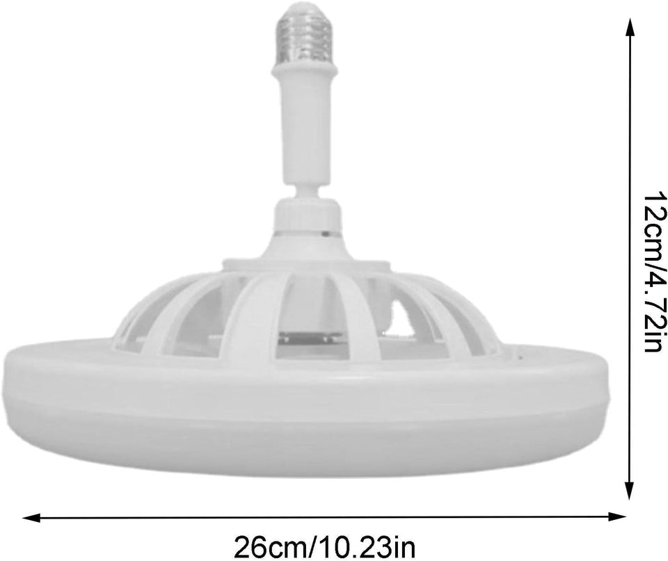 Fan Ceiling Fan with Light | Ceiling Fan Lamp | Light Socket Fan | Ceiling Fan with Led Lights and Remote Control, Low Profile Ceiling Fan with Dimmable Light for Kids Room, Kitchen, Bedroom