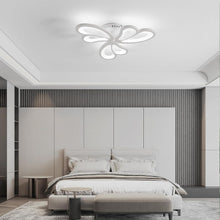 Load image into Gallery viewer, Modern LED Ceiling Light,Dimmable Acrylic Flush Mount Ceiling Lamp,3 Petals Metal Flower Shape Chandelier Lighting Fixture for Living Room Bedroom Kitchen Office Dining Room
