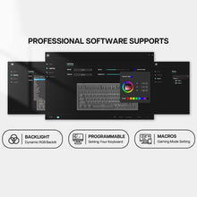 Load image into Gallery viewer, TH80 Pro 75% 80 Keys Hot Swap Bluetooth 5.0/2.4Ghz/Wired Keyboard PCB Mounting Plate Kit with Dampener Foams, South-Facing Leds, Compatible with 3/5 Pin Switch for Win/Mac PS5 PS4 Xbox(White)

