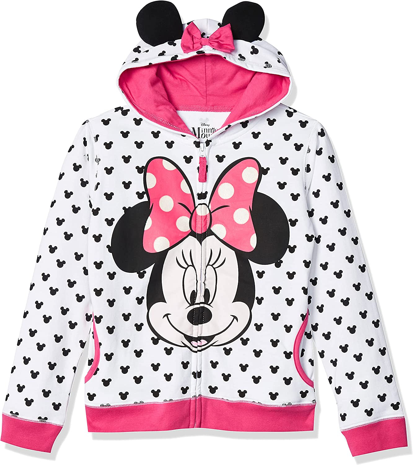 Girls' Minnie Hoodie with Bow and Ear