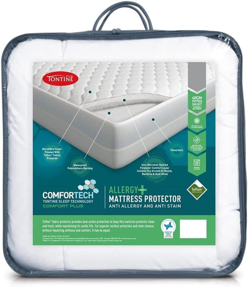 Comfortech Comfort plus Queen Bed anti Allergy Mattress Protector