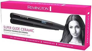 Super Glide Ceramic Hair Straightener (AU Plug), Digital Heat Settings up to 230°C + LCD, 15 Second Fast Heat Up, 110Mm Tourmaline Ceramic Plates Prevent Frizz - Black