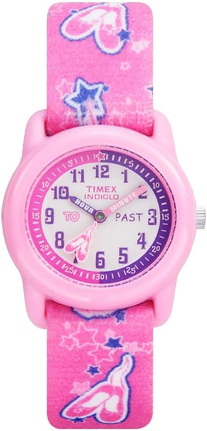 Kid'S Analog 28 Mm Elastic Fabric Strap Watch
