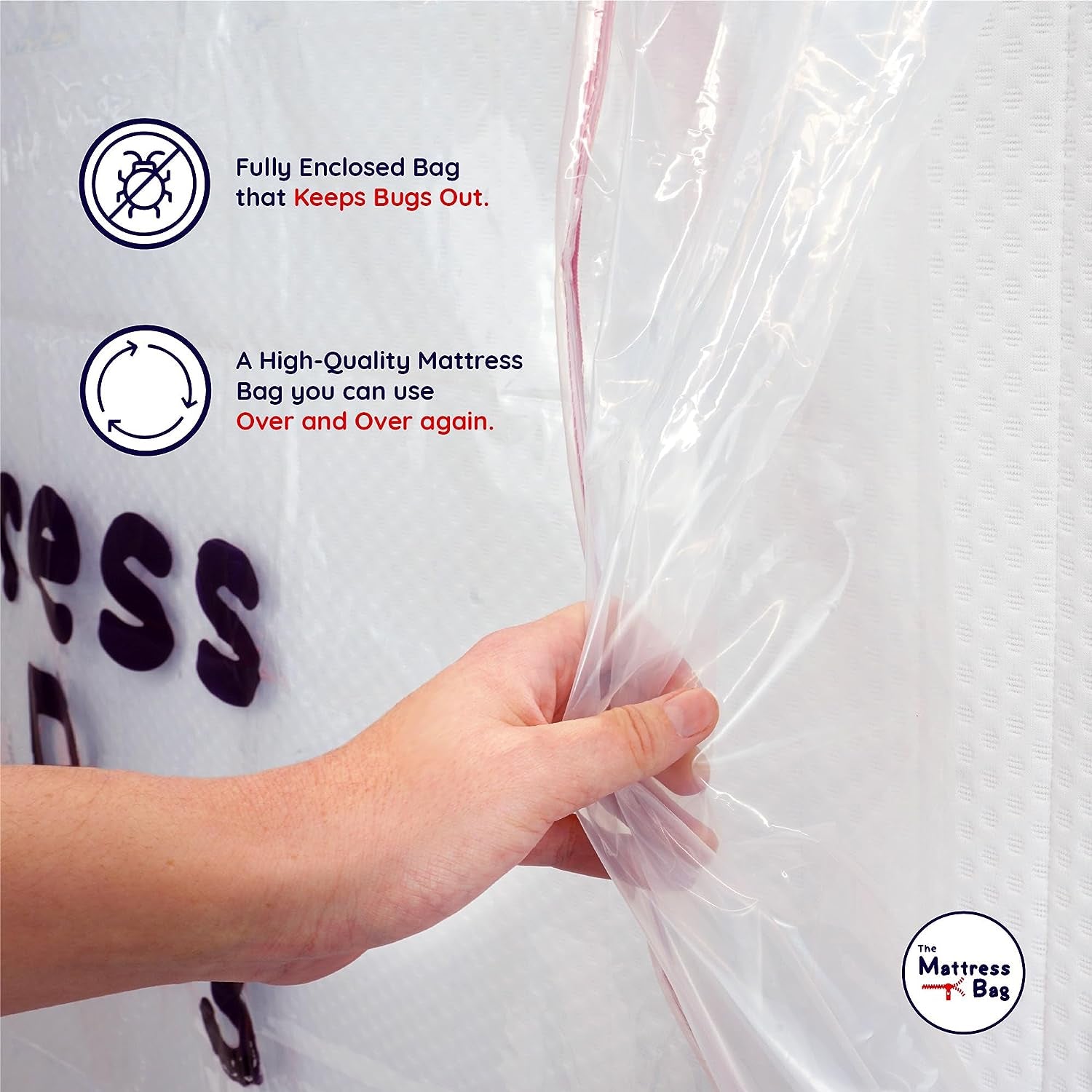 - Thick Plastic Mattress Protector Cover - 7 Different Sizes - Heavy Duty, Waterproof & Tear Resistant Storage Bag - for Moving, Storage & Transport (Single 92Cm X 188Cm)