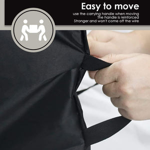 Mattress Bag for Moving and Storage Waterproof Reusable Mattress Cover with Handle for Moving Mattress Storage Bag Fit for Twin Queen King Size (Black, King)