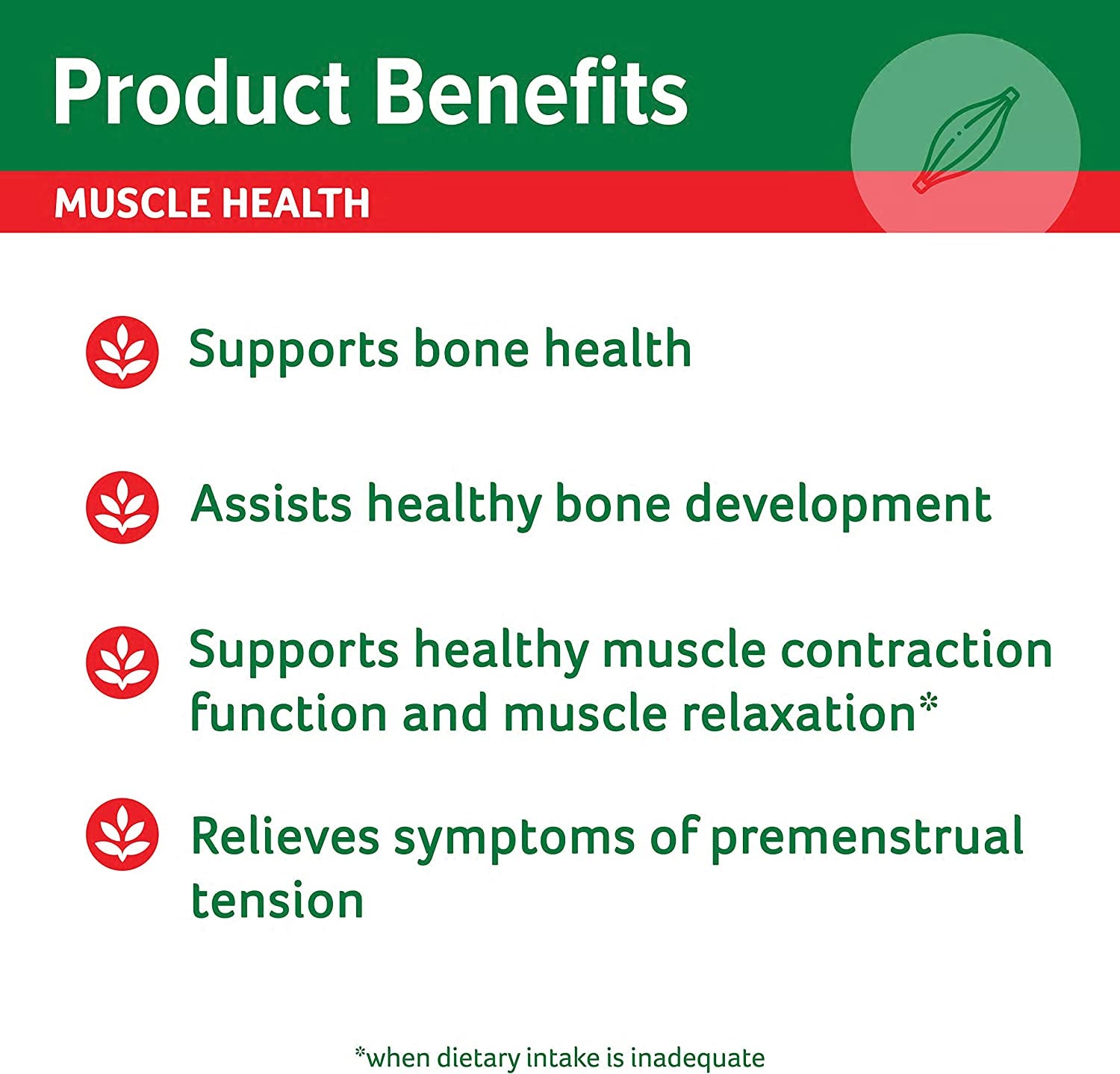 Magnesium Tablets Muscle Health Supplement - Relieves Muscle Cramps and Mild Muscle Spasms When Dietary Intake Is Inadequate, 200 Pack