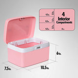 Medicine Lock Box for Safe Medication Storage - Childproof Prescription Bottle Organizer - Lockable Combination Chest (4 Digit Custom Code) Medicine Cabinet W/Separate Compartments | Storage Lockbox