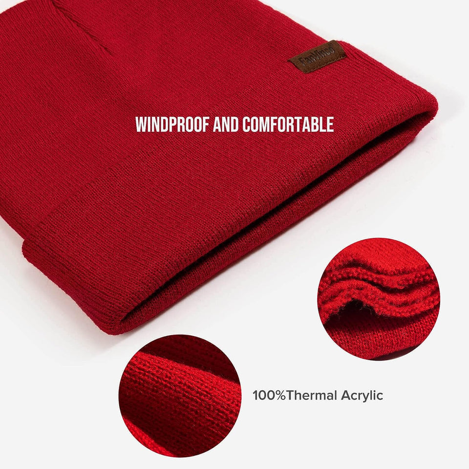 Beanie for Men Women Winter Skullies Cap Thermal Accessories