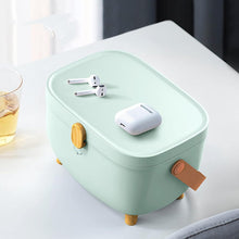 Load image into Gallery viewer, Medicine Storage Box, Plastic Oval Double Layers Multi Grid Large Capacity Medical Box Organizer with 360 Degree Rotation Lock for Home Dorm(Green)
