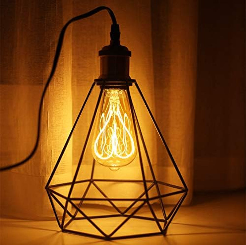 Lighting Light Bulb Socket Lamp Holder Base to AU Plug-In Power Cable Adapter，Single Vintage Edison Socket Plug in Pendant Light Kit Cord with Dimmer Switch and 15FT Twisted Brown Cloth Bulb Cord Hanging Light Fixture