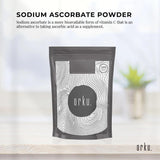 ORKU 400G Sodium Ascorbate Powder - Vitamin C Buffered Pharmaceutical Ascorbic Acid | Immune Vitamins for Immune System Booster and Strong Antioxidant for Making Serum or Adding to Smoothie and Drinks