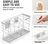 Hair Tool Organizer, Curling Iron Stands, Bathroom Organizer Basket Hair Supplies Organizer Storage Hair Dryer Holder- Wall Mount No Drilling