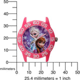 Frozen Kids' Plastic Time Teacher Analog Quartz Nylon Strap Watch
