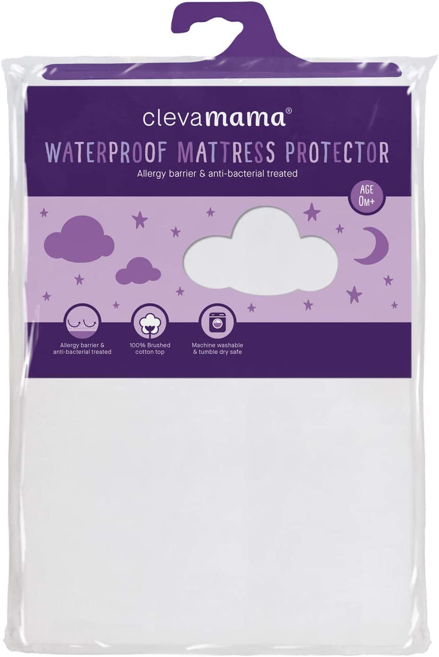 Waterproof Mattress Protector, Cotton Fitted Sheet for Small Double Bed - White 120X190X30 Cm