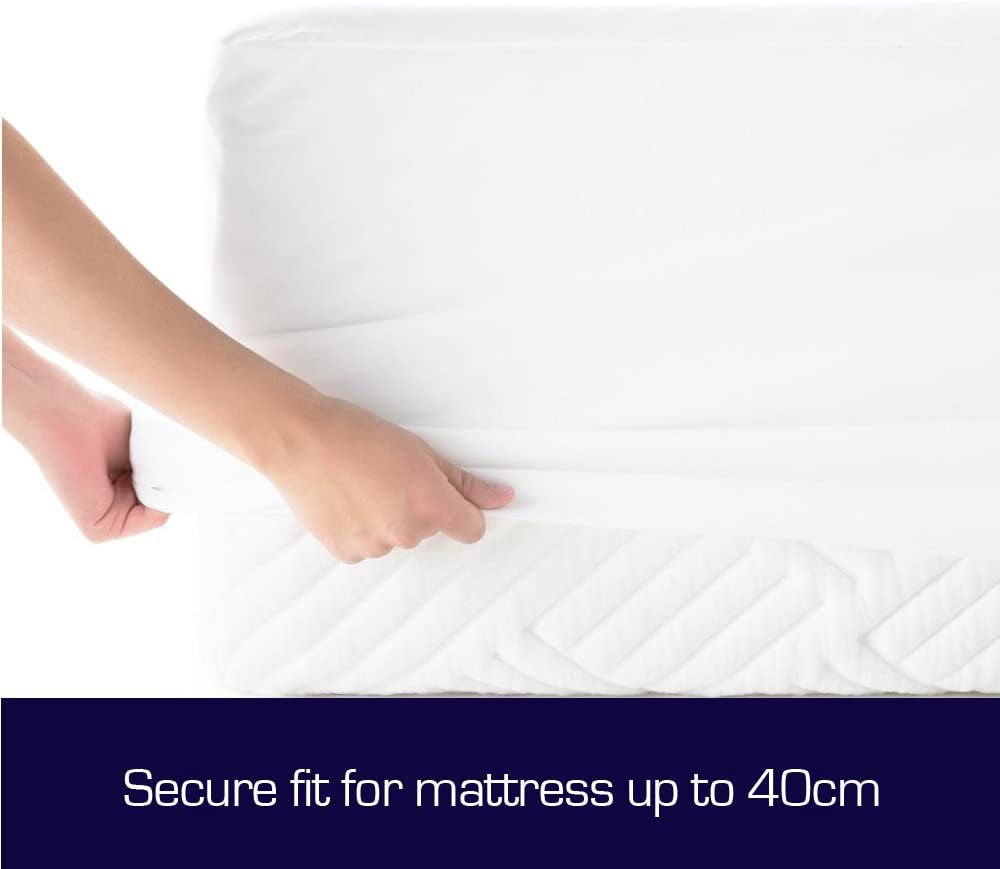 Cotton Terry Fully Fitted Waterproof Mattress Protector - 7 (King Single)