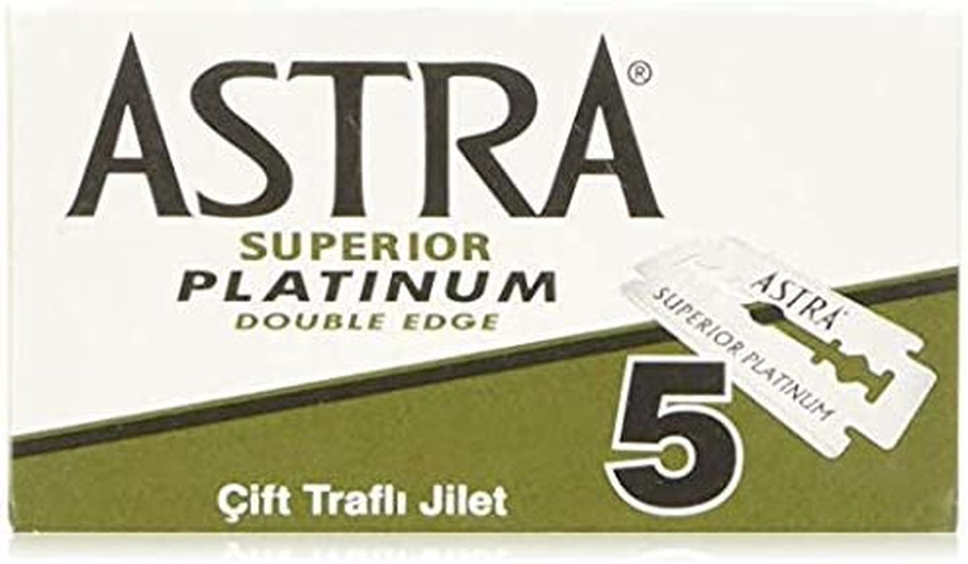 Platinum Double Edge Safety Razor Blades, 100 Blades (20 X 5)