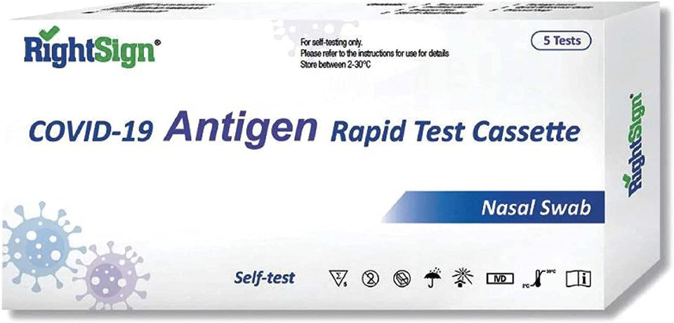 COVID-19 Rapid Antigen Test (Nasal Swab) - 5 Pack