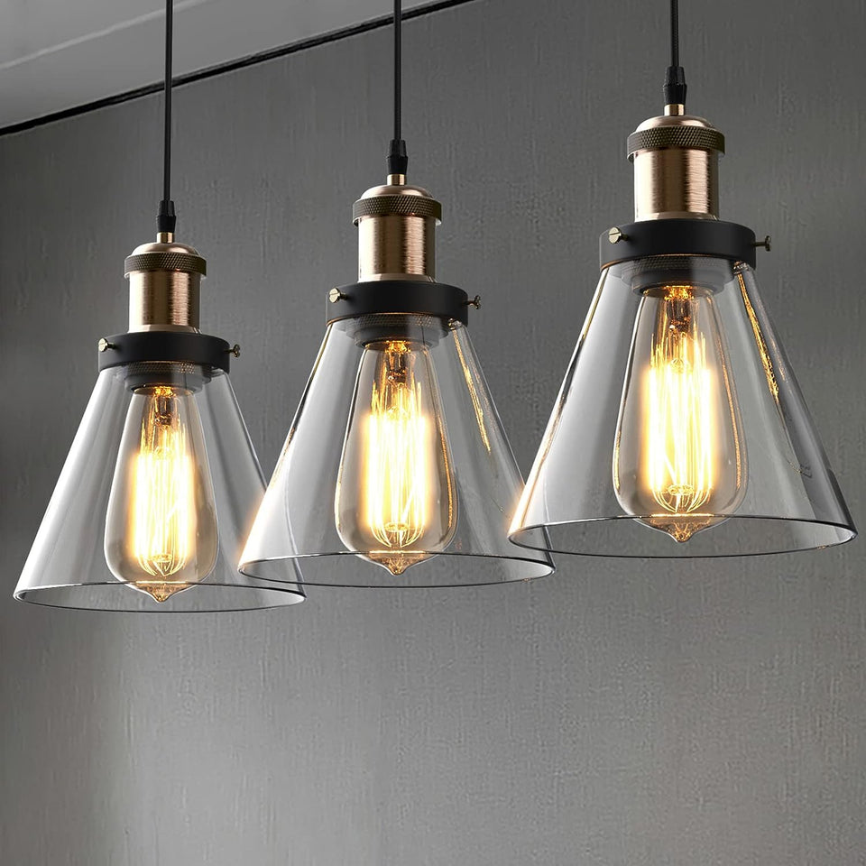 Modern Kitchen Pendant Light Creative Black Copper Sphere Pendant Lamp, Single Vintage Pendant Light for Kitchen Island Dining Room Dining Table Hallway (Black1)
