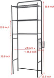 Oikos 3 Shelf Bathroom Space Saver over the Toilet Organizer over the Toilet Shelf over the Toilet Storage Cabinet over the Toilet Storage Bathroom over the Toilet Organizer (Matt Black)