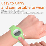 Airtag Wristband Kids,Airtag Bracelet for Kids Toddler Baby Children Elders,Silicone Watch Band for Airtag 2021.